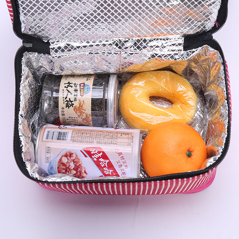 Lunch Bag - Stripy Double-Layer Insulated (51105-4)