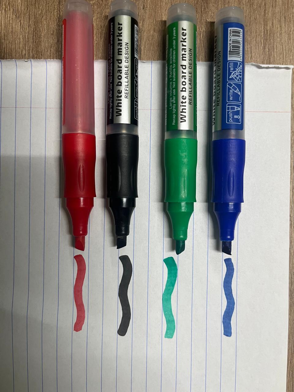 Calligraphy Marker Set – Smooth Ink | Red, Blue, Black & Green