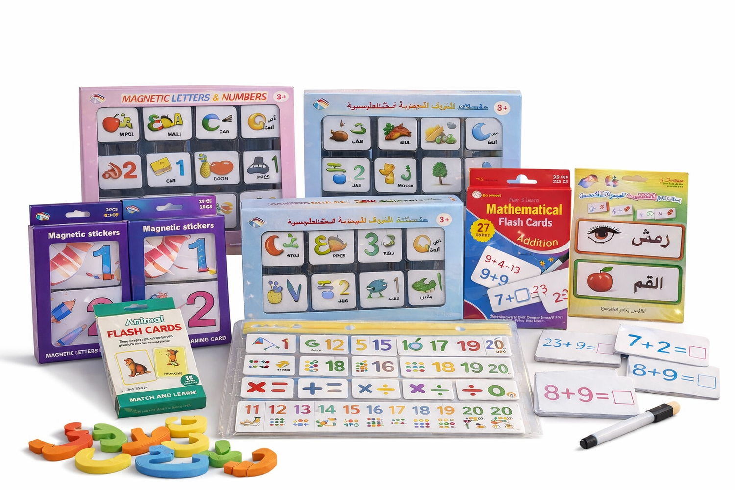 Flashcards and magnetic cards