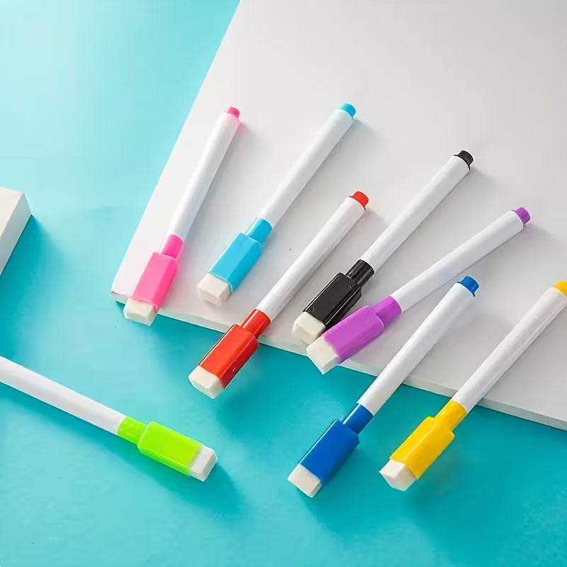 Dry Erase Whiteboard Pen Markers Colours – Pack of 8 [51103-32]