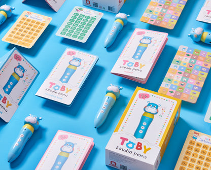Toby Audio Pen and Talking English book set – Interactive Learning Set [51107-18]