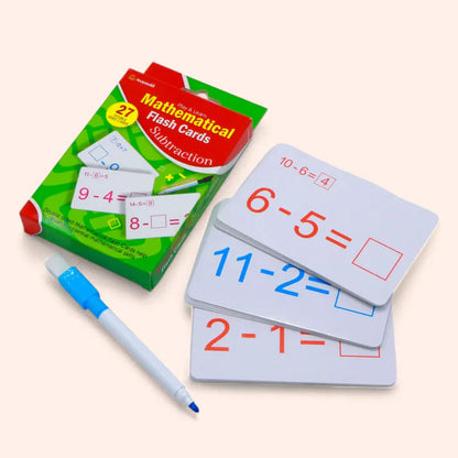 Maths Flash Cards – Subtraction (27 Cards) [51104-11]