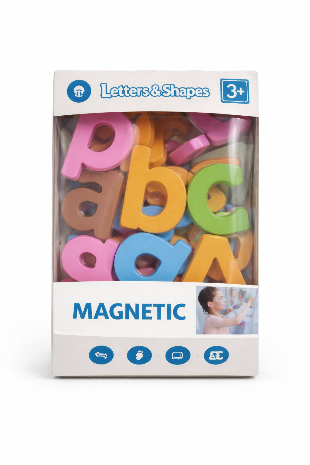 Magnetic Alphabet Letters Set – Colourful ABC Learning for Kids [51103-16]