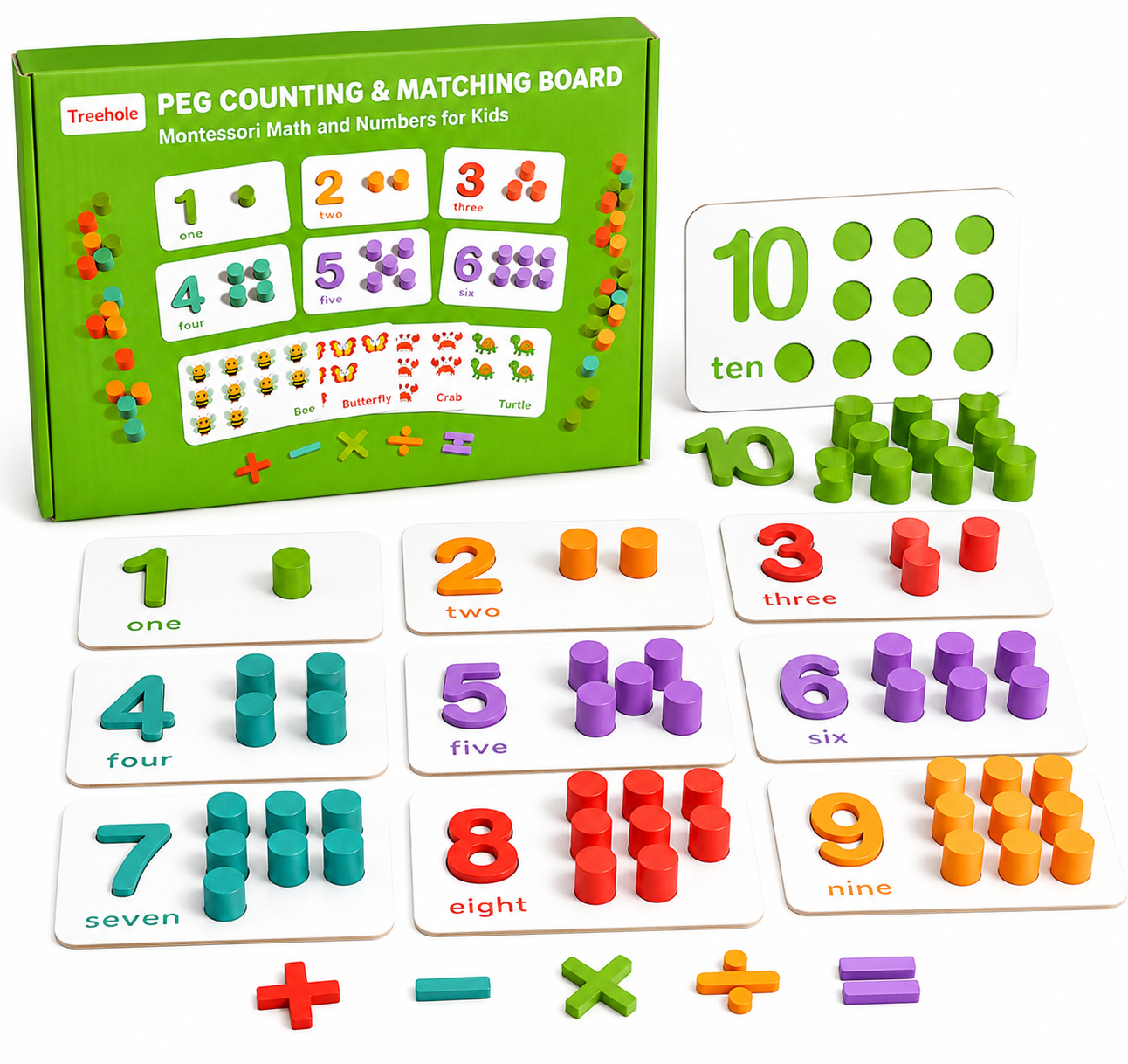 Wooden Number Decomposition Game [6506-2]