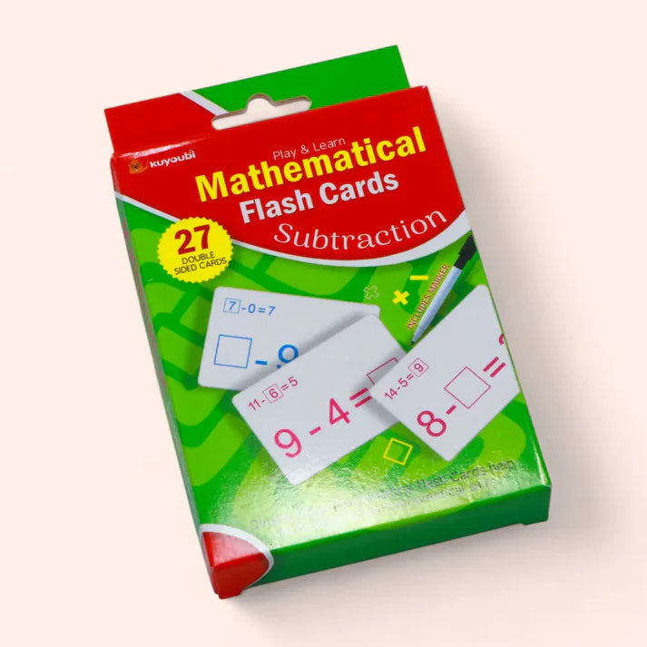 Maths Flash Cards – Subtraction (27 Cards) [51104-11]