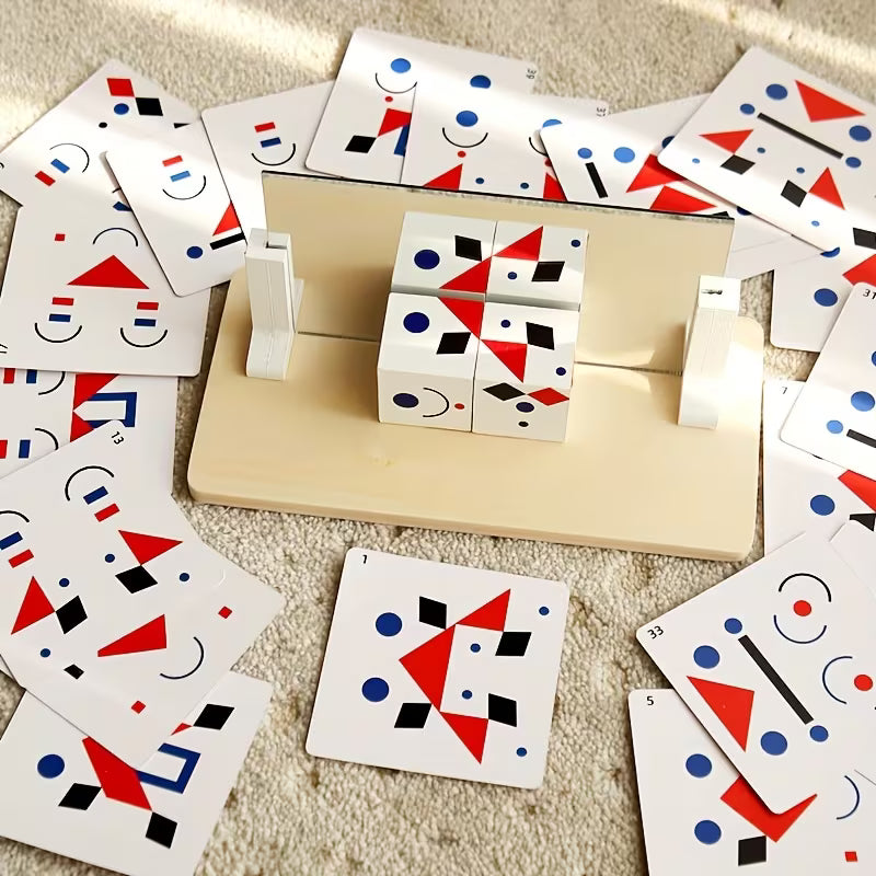 Mirror Image Building Blocks Puzzle [6506-10]