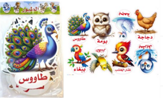 Arabic Big Cards - Birds [6505-5]