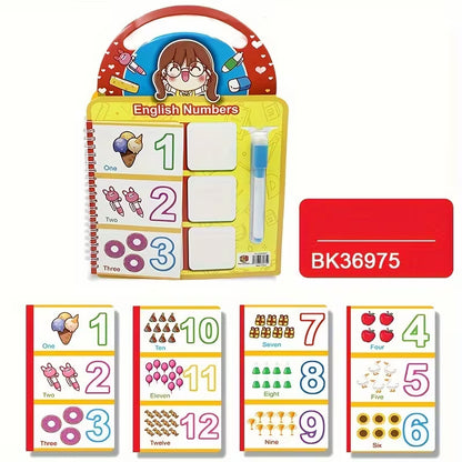 English Numbers Wipe-Clean Learning Book [51104-19]