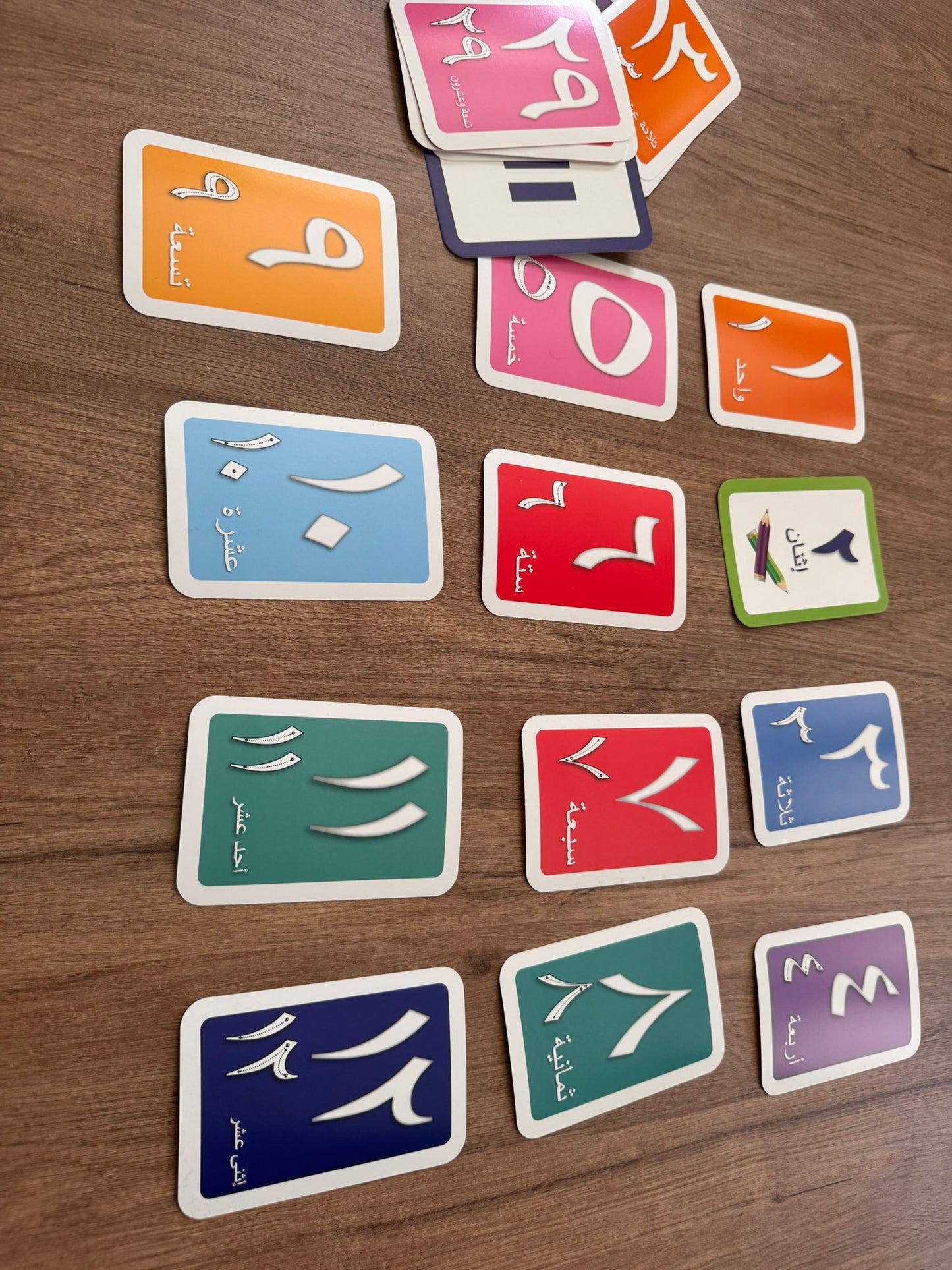 Arabic Numbers Flashcards – 36-Piece Learning Set [51107-12]