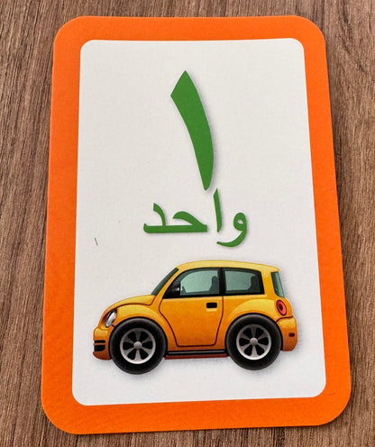 Arabic Numbers Flashcards – 36-Piece Learning Set [51107-12]