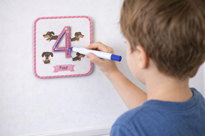 Magnetic Cards - Numbers Square With Pictures (30 PCS Learning Set) [51103-27]