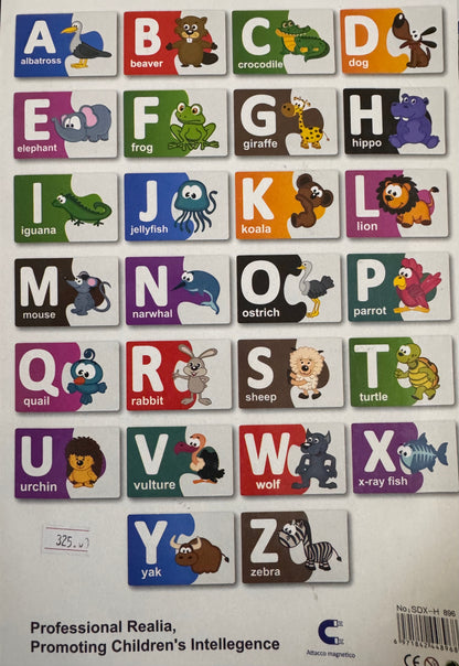 Magnetic Cards - Letters With Pictures (28 pcs) [51103-23]