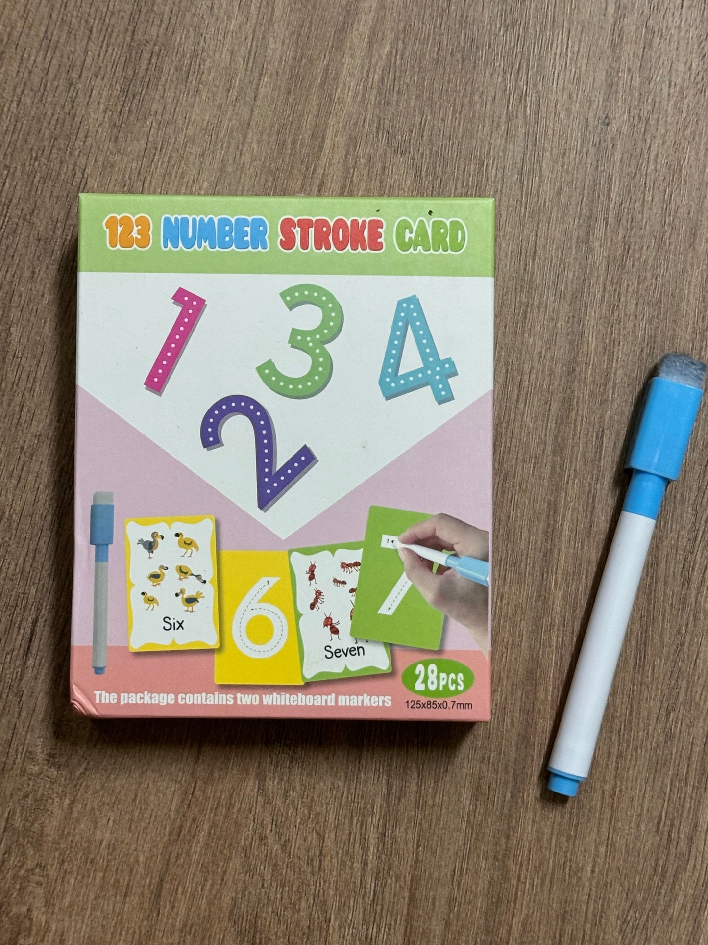 Number Stroke Flashcards Set – Trace, Wipe & Count [51103-14]