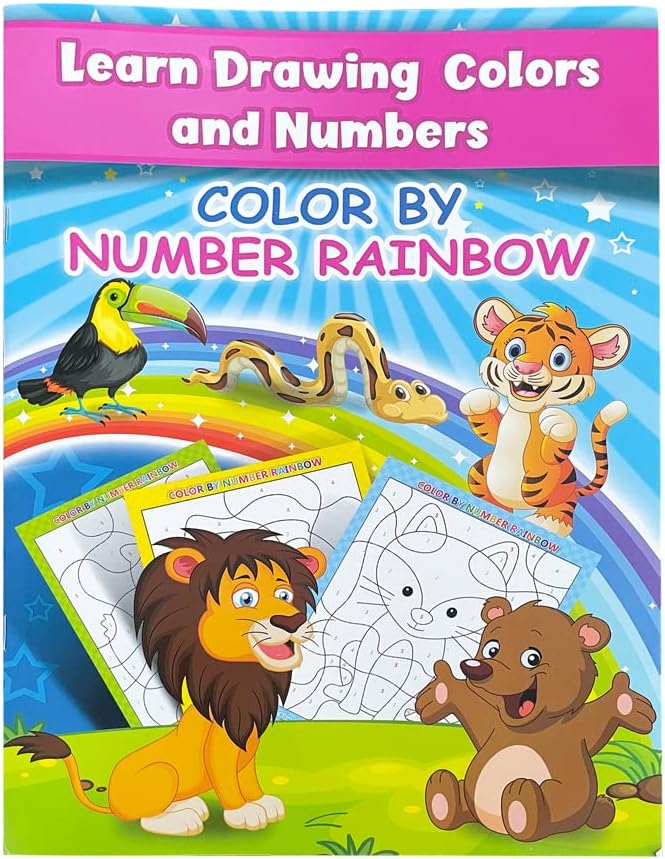 Coloring Book by Number (Collection of 4) [6505-18]