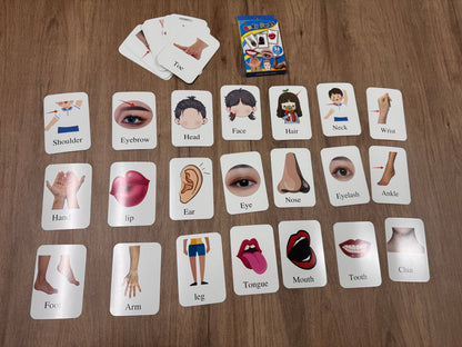Body Parts Flashcards – 36-Piece Vocabulary Learning Set [51107-12]