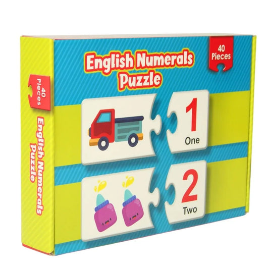English Numerals Puzzle (40 Pieces) [51107-15]