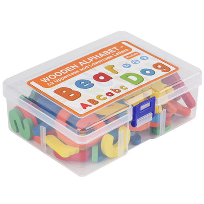 Wooden Magnetic Alphabet Letters Set – Uppercase & Lowercase [6506-6]