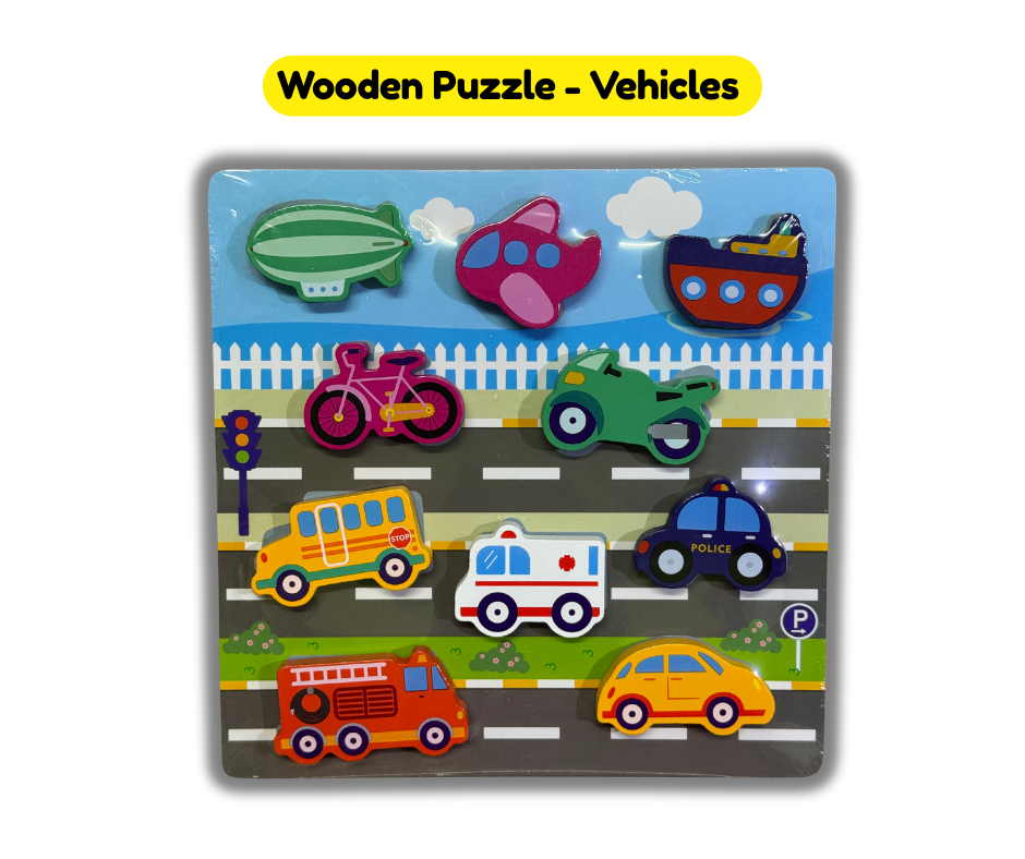 Wooden Garden Animals Puzzle Board [51106-9]