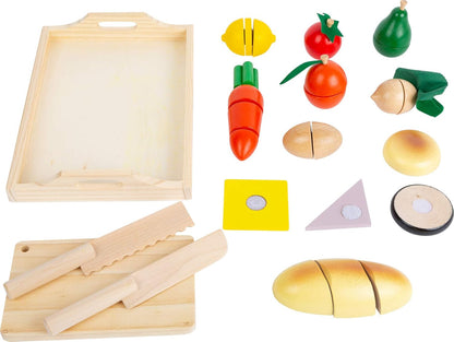 Little Chef Wooden Cutting Fruits and Vegetables Toy [51103-34]