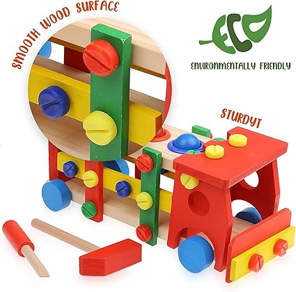 Wooden Knock Down Toy Car / Lorry [51106-18]
