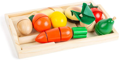 Little Chef Wooden Cutting Fruits and Vegetables Toy [51103-34]