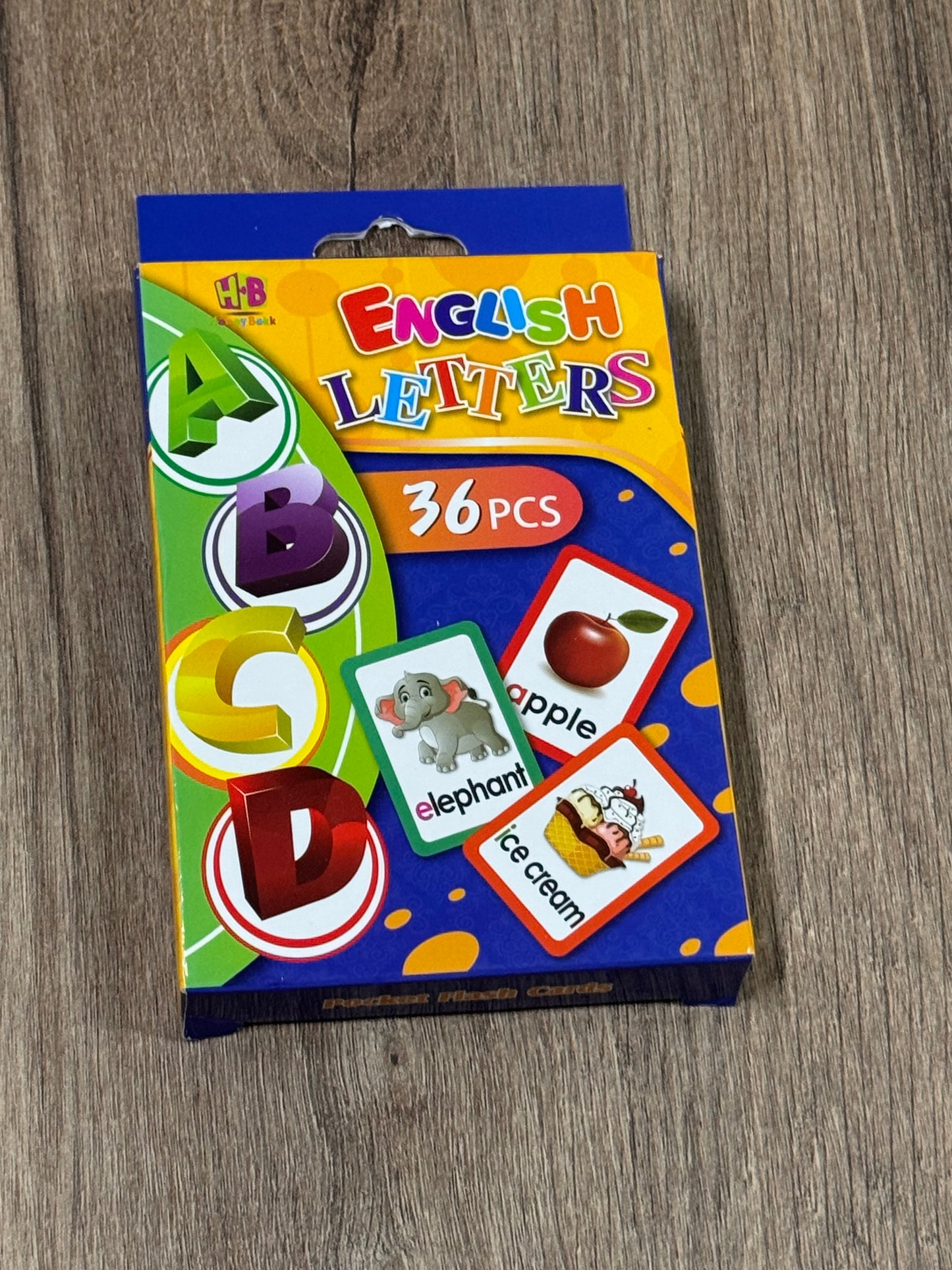 English Letters Flashcards – 36-Piece Alphabet Learning Set