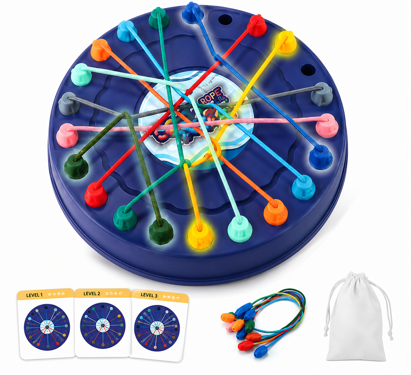Rope Untangling Game – Brain Teaser Puzzle [6503-18]