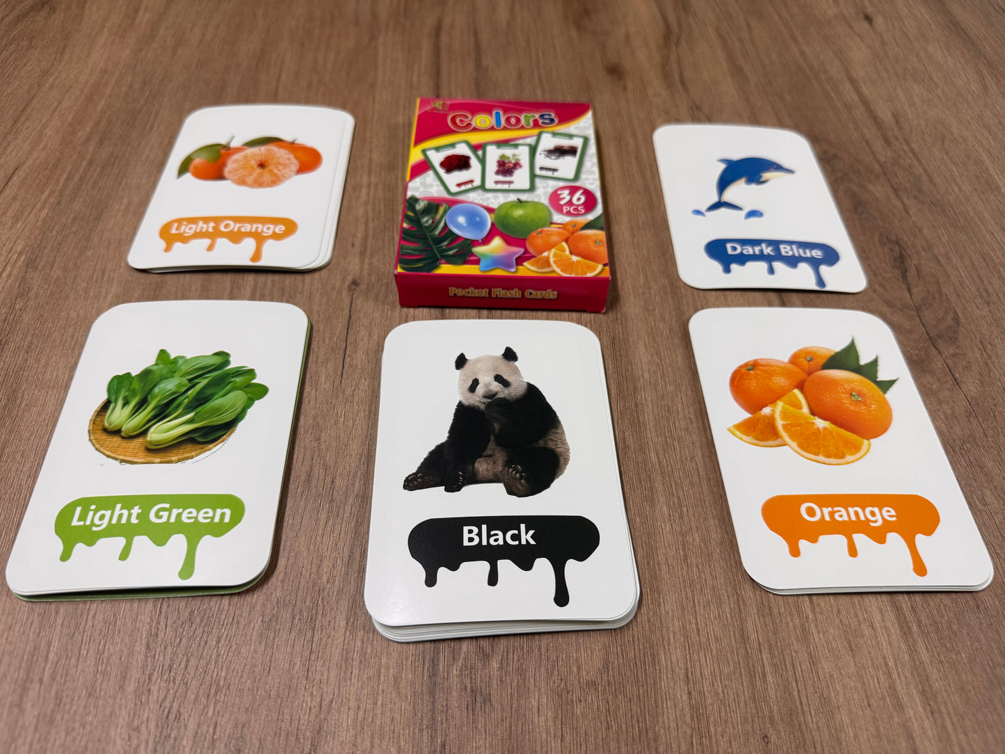 Colours Flashcards – 36-Piece Colour Recognition Learning Set [51107-12]