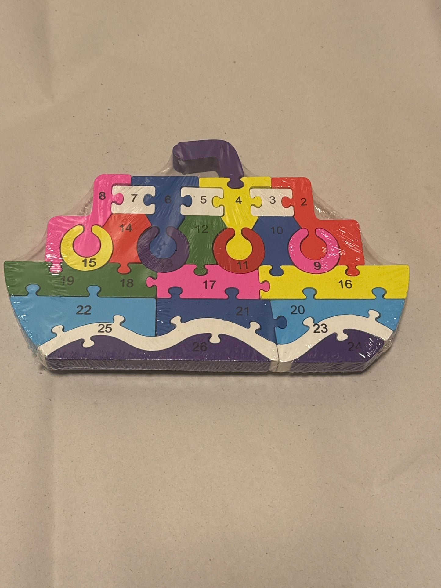 Double-Sided Wooden Puzzle Set – Numbers (1–26) & Alphabet (A–Z) [51106-5]