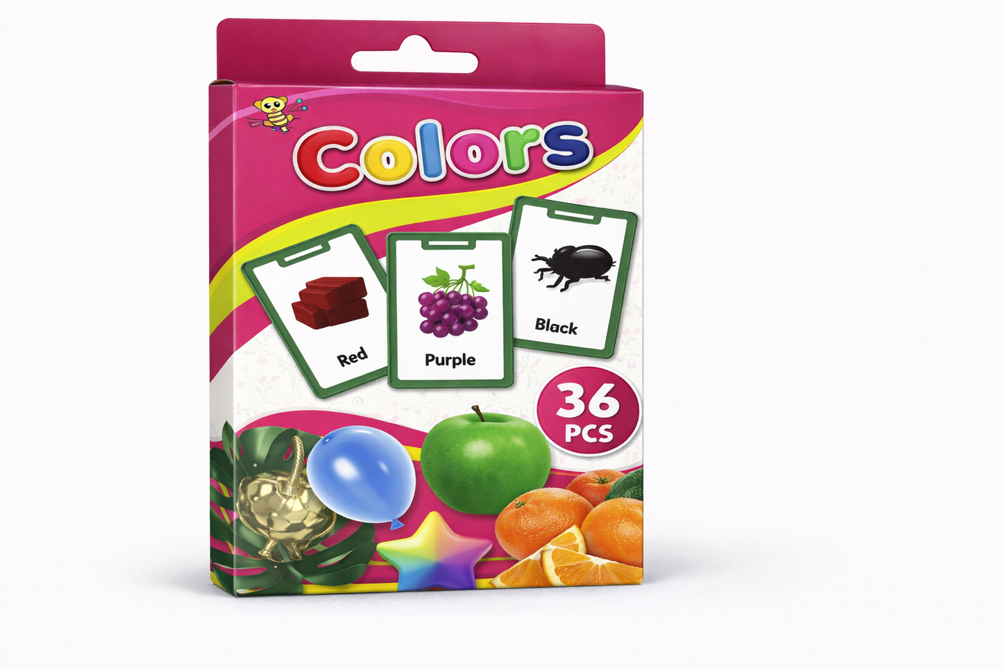 Colours Flashcards – 36-Piece Colour Recognition Learning Set [51107-12]
