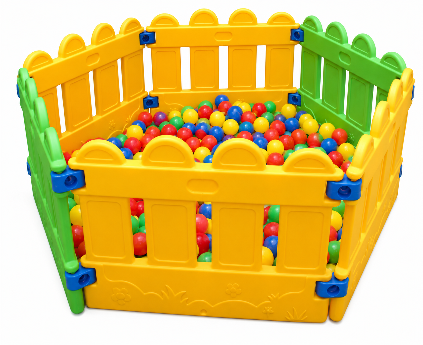 Kids Ball Pit Playpen with Colorful Balls [51108-29]