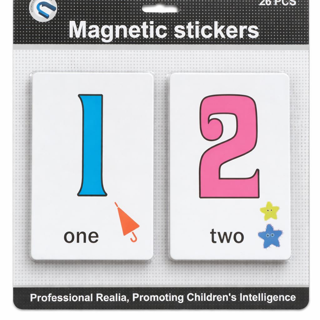 Magnetic Cards - Numbers (Rectangular) (26 Pcs) [51103-9]