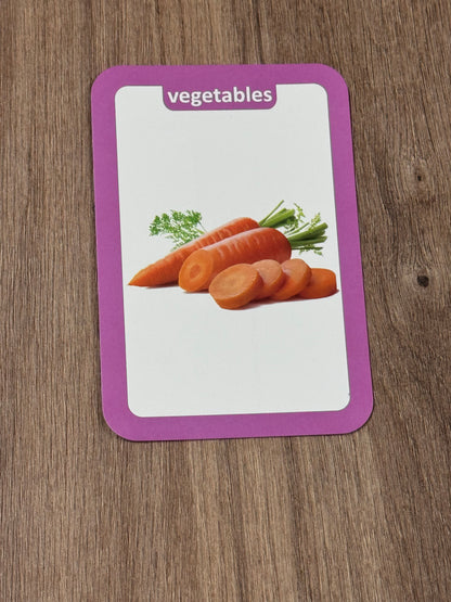Vegetables Flashcards – 36-Piece Vocabulary Learning Set