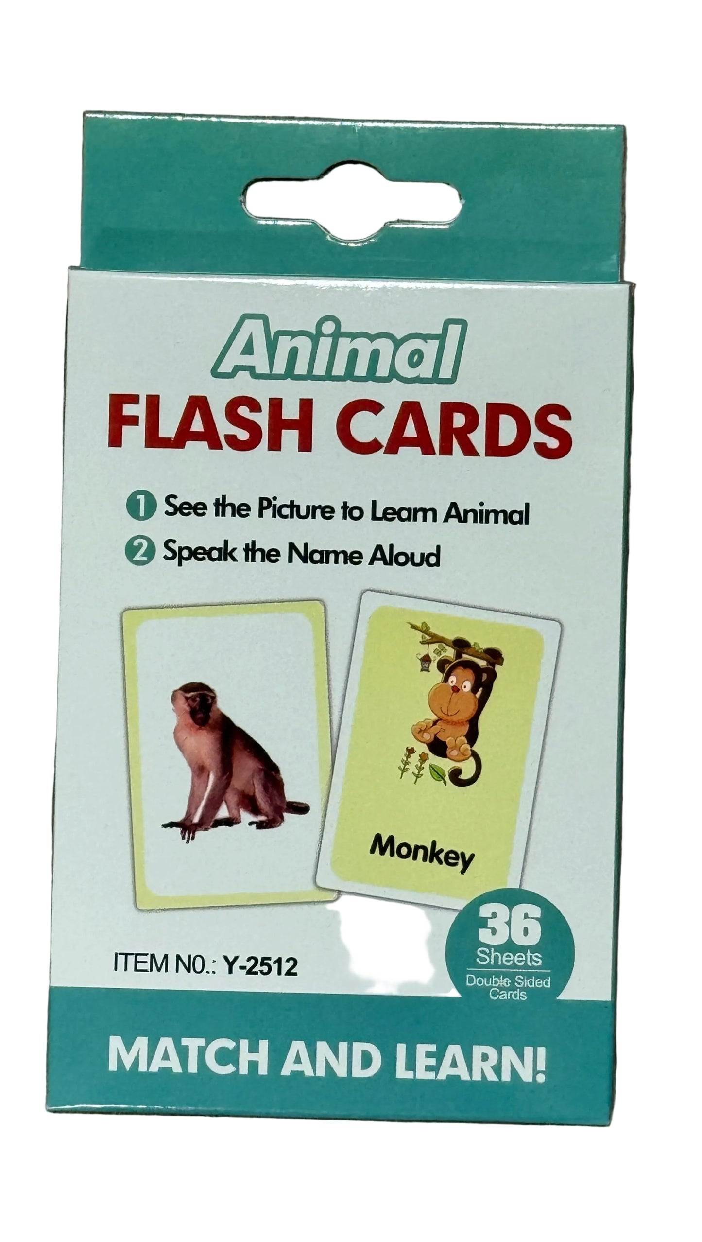 Animals Flashcards – 36-Piece Learning Set [51104-15]