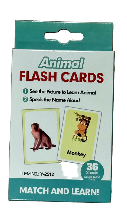 Animals Flashcards – 36-Piece Learning Set [51104-15]