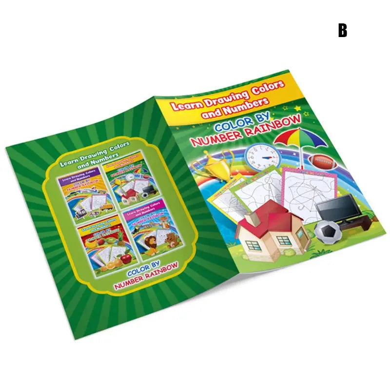 Coloring Book by Number (Collection of 4) [6505-18]