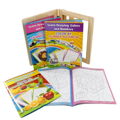 Coloring Book by Number (Collection of 4) [6505-18]