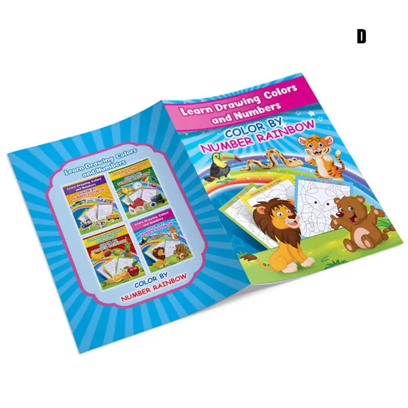 Coloring Book by Number (Collection of 4) [6505-18]
