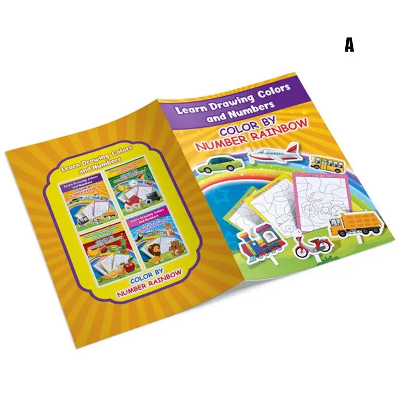 Coloring Book by Number (Collection of 4) [6505-18]