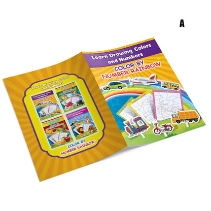 Coloring Book by Number (Collection of 4) [6505-18]