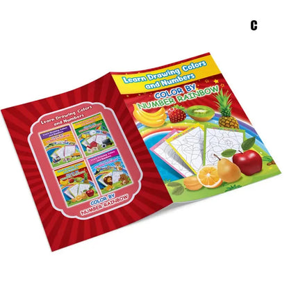 Coloring Book by Number (Collection of 4) [6505-18]