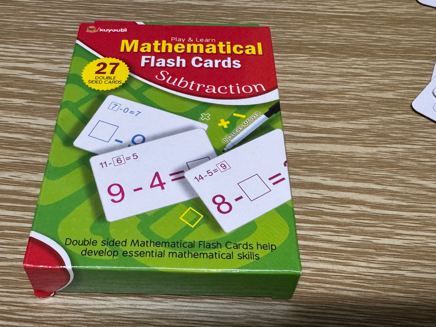 Maths Flash Cards – Subtraction (27 Cards) [51104-11]