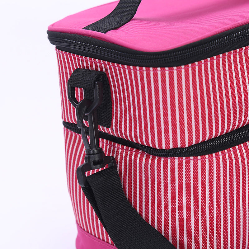 Lunch Bag - Stripy Double-Layer Insulated (51105-4)