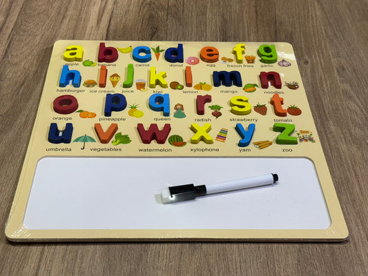 🧠 Alphabet (Small case) Learning Board with Whiteboard (3+) [51106-11]