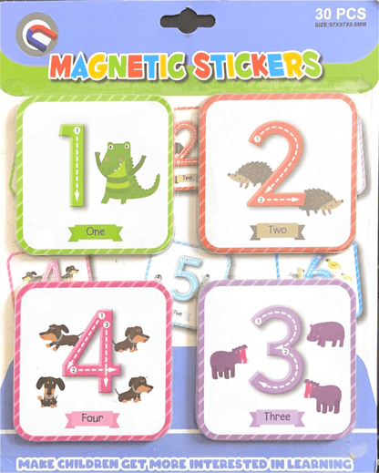 Magnetic Cards - Numbers Square With Pictures (30 PCS Learning Set) [51103-27]