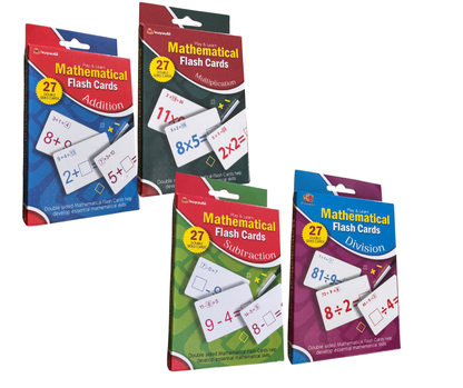 Maths Flash Cards – Complete Set (4-Pack Bundle) [51104-10B]