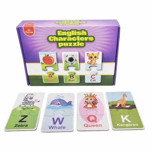 English Letters and Picture Puzzle (52 Pieces)[51107-14]