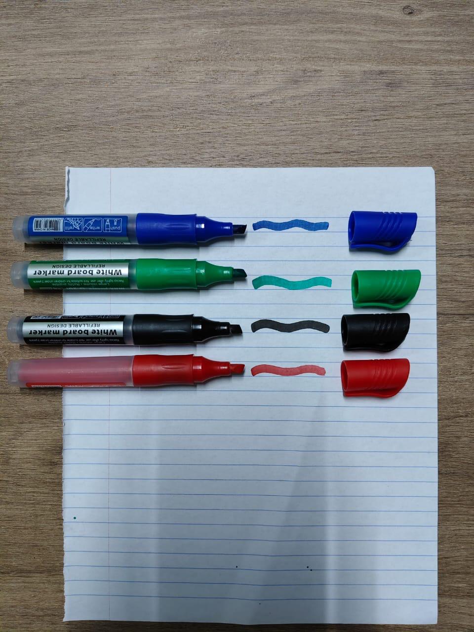 Calligraphy Marker Set – Smooth Ink | Red, Blue, Black & Green