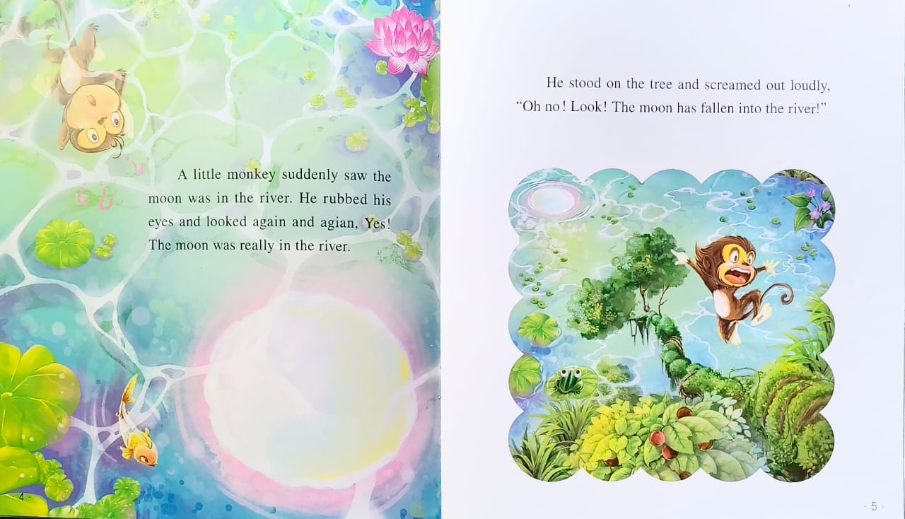 Story Book [English] - Monkeys Grasp for the Moon [51107-8]