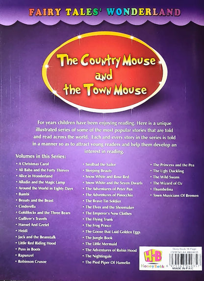 Story Book [English] – The Country Mouse and the Town Mouse (Fairy Tales Wonderland) [51107-20]